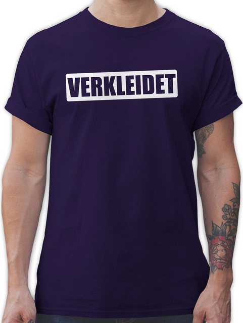 Shirtracer T-Shirt Verkleidet - Faschingskostüm Lustig Ironie Karneval & Fa günstig online kaufen