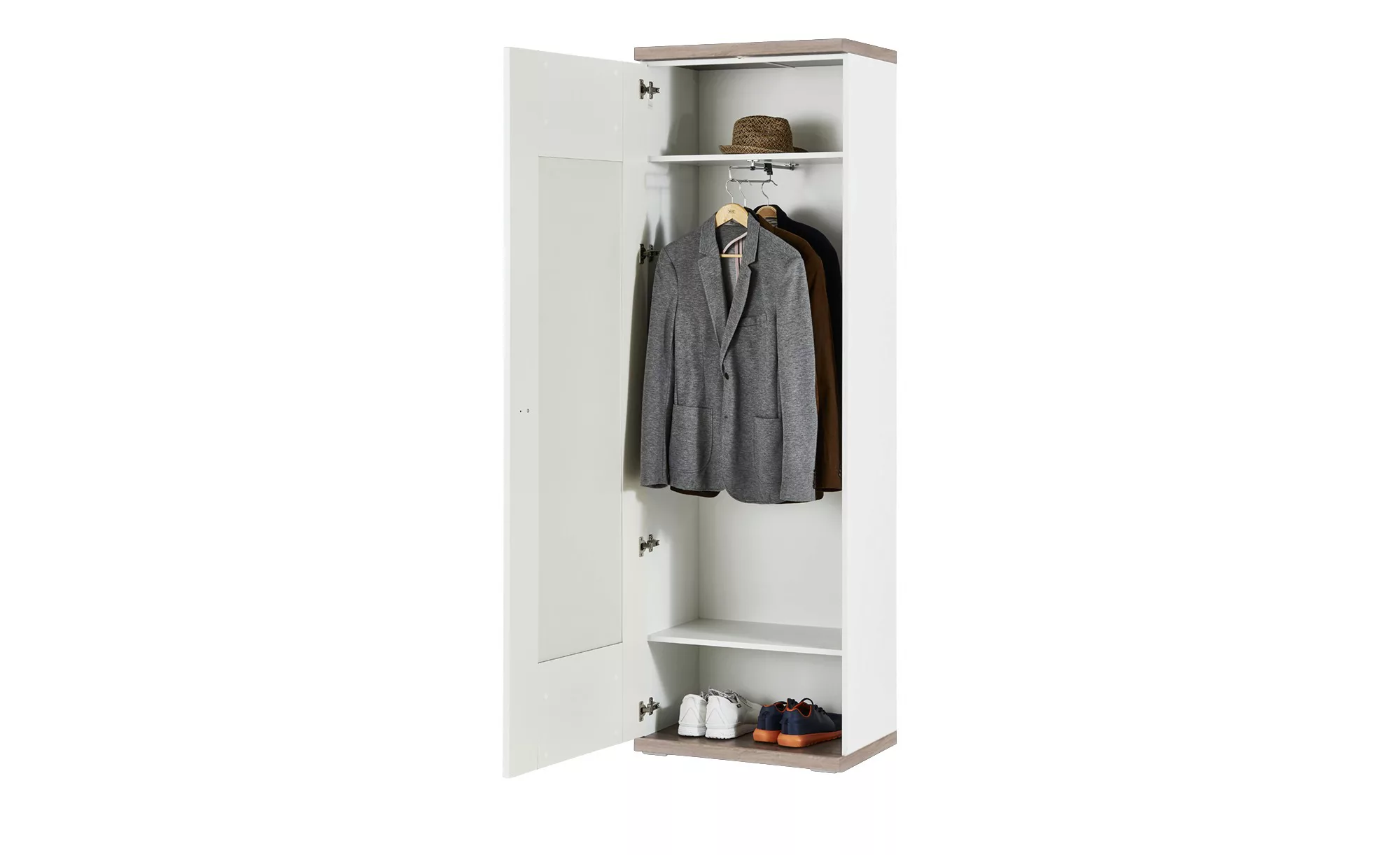 Dielenschrank  Titan ¦ holzfarben ¦ Maße (cm): B: 65 H: 207 T: 42.0 Schränk günstig online kaufen