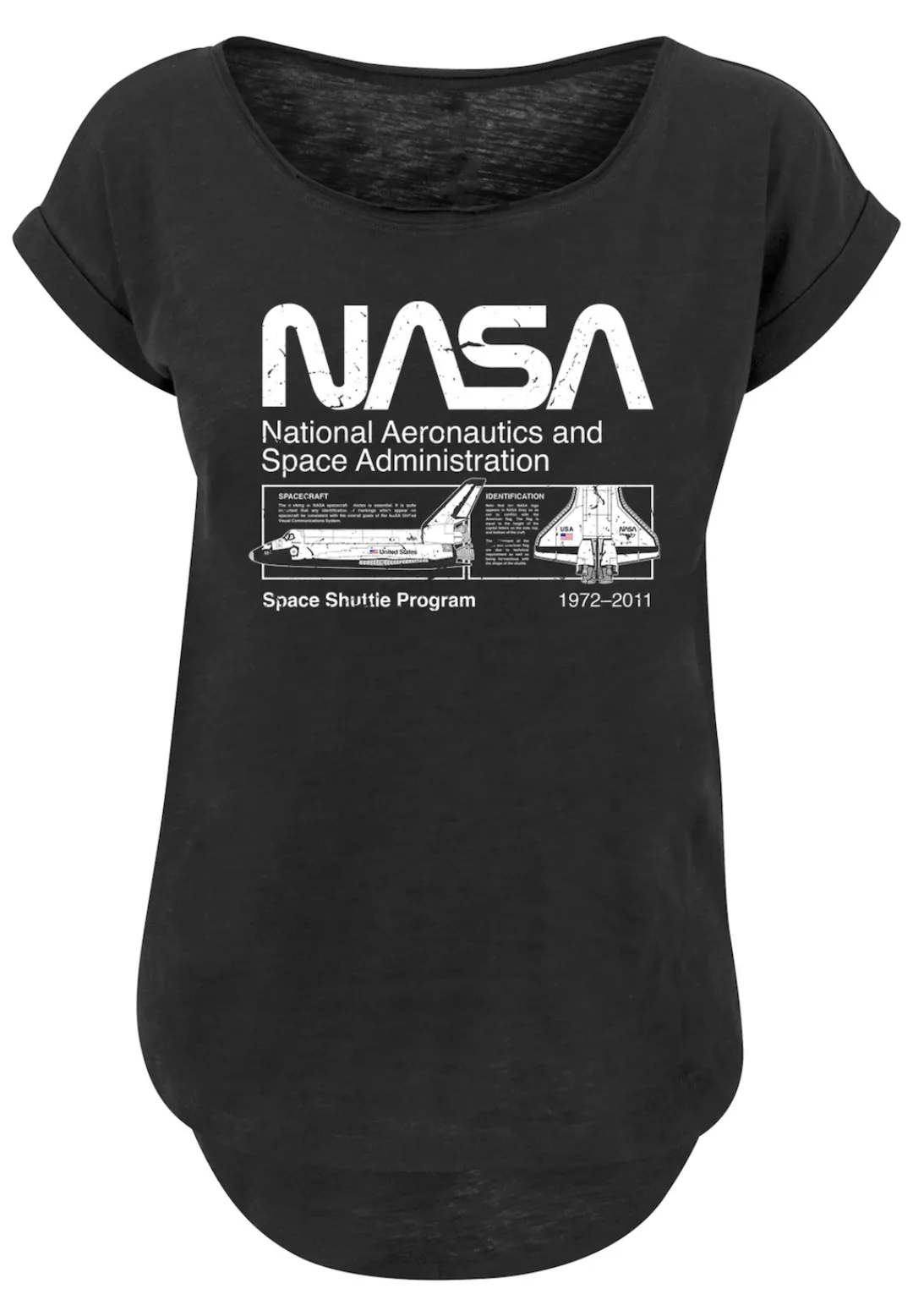 F4NT4STIC T-Shirt "NASA Classic Space Shuttle Black", Print günstig online kaufen