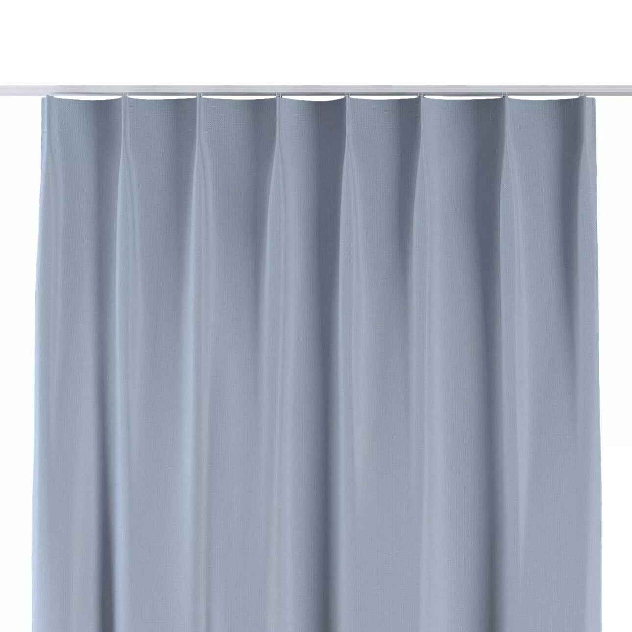 Vorhang mit flämischen 1-er Falten, pastellblau, Dimout 145 cm (269-62) günstig online kaufen