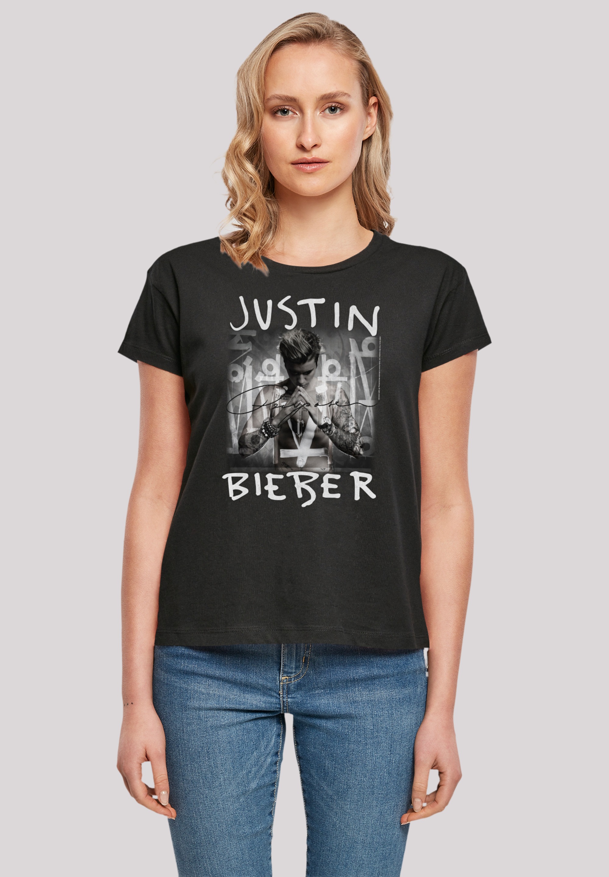 F4NT4STIC T-Shirt "Justin Bieber Purpose Album Cover", Premium Qualität, Mu günstig online kaufen