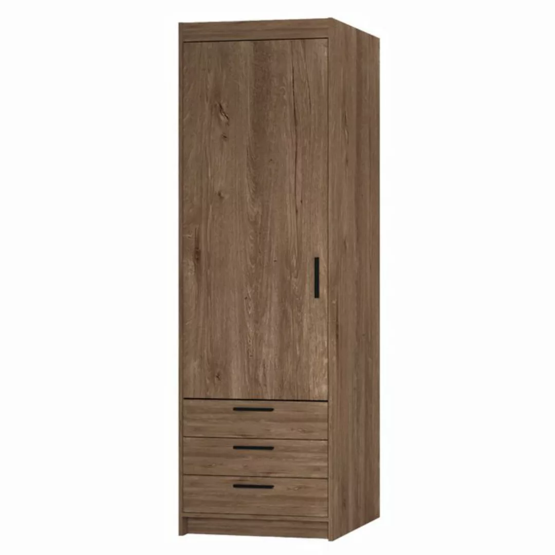 Furnix Kleiderschrank Eliza 60 cm kompakter Garderoben-Schrank mit drei Sch günstig online kaufen