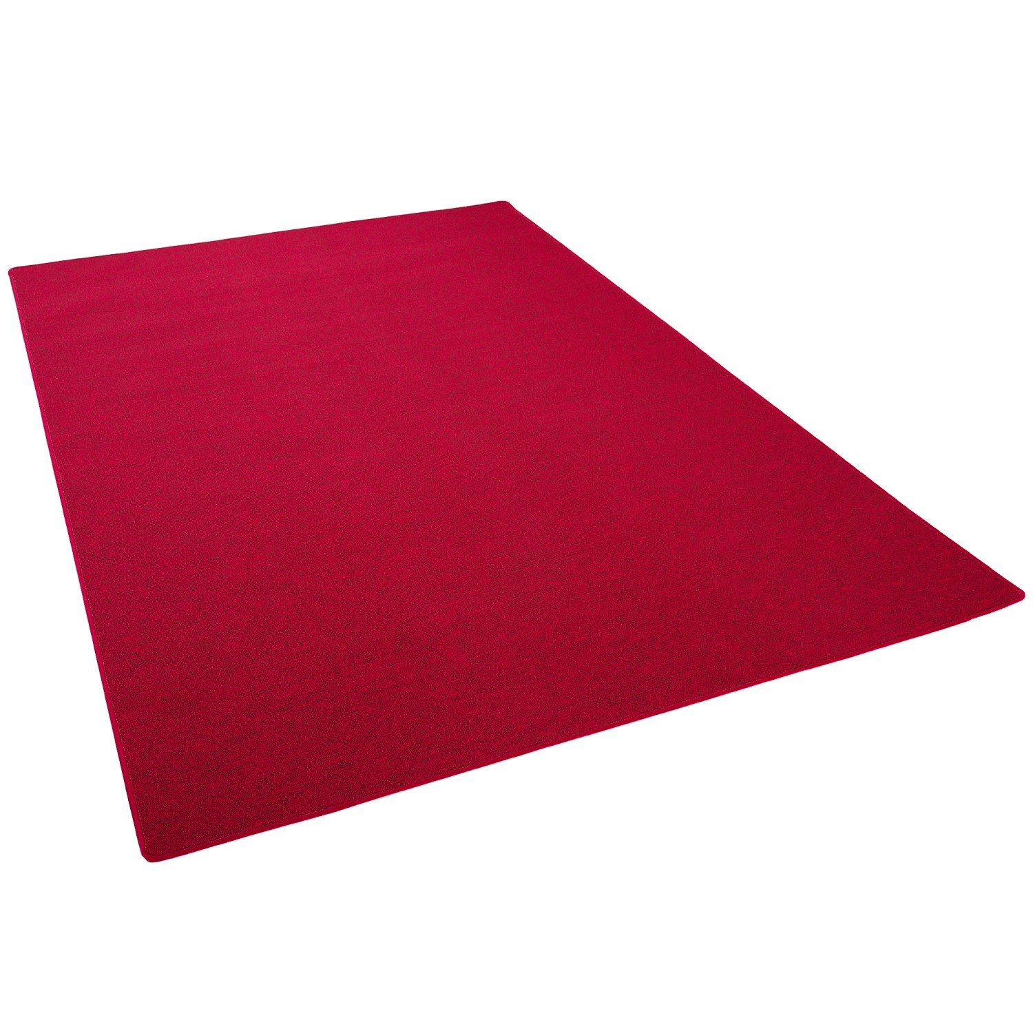 Snapstyle Feinschlingen Velour Teppich Strong Rot 133x133cm günstig online kaufen