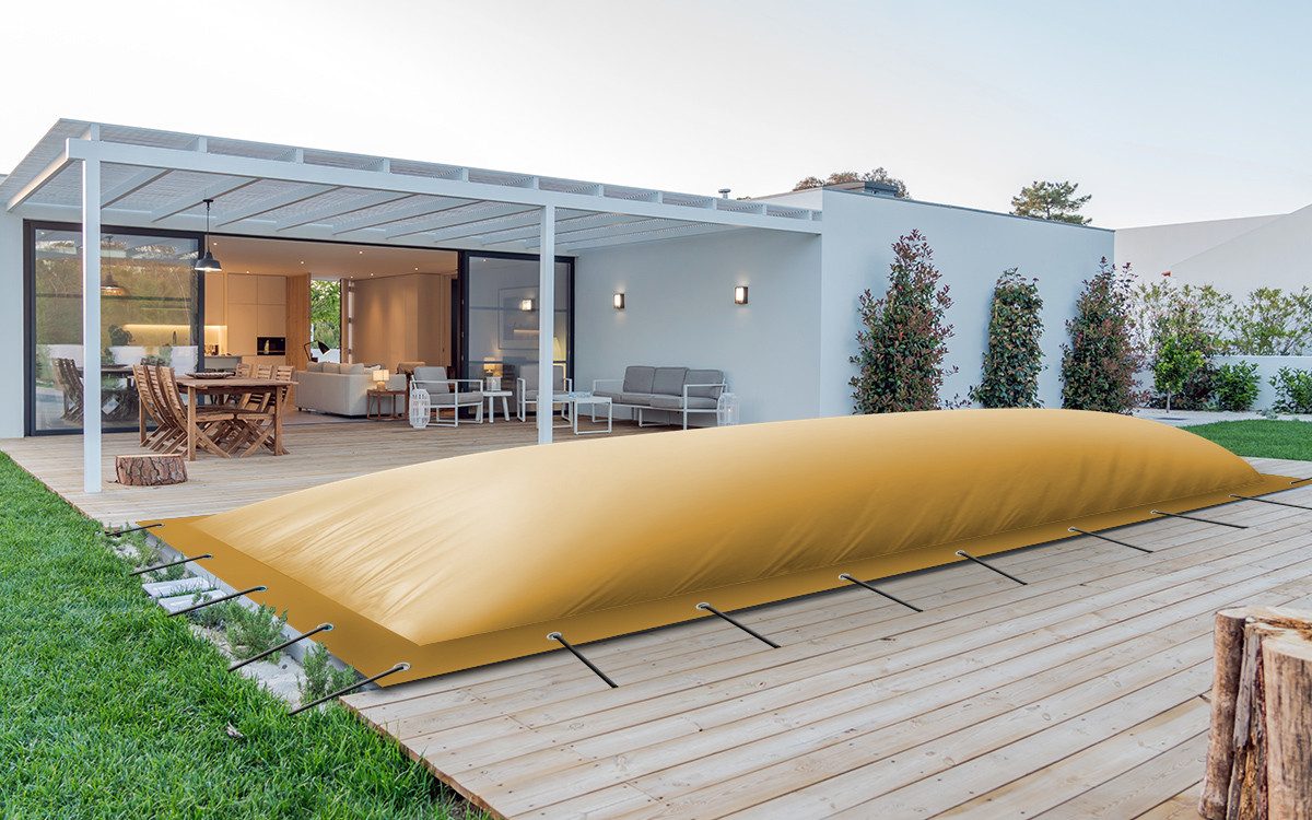 AirDeluxe Pool-Abdeckplane (Profi-Qualität) Rechteckige aufblasbare Poolpla günstig online kaufen
