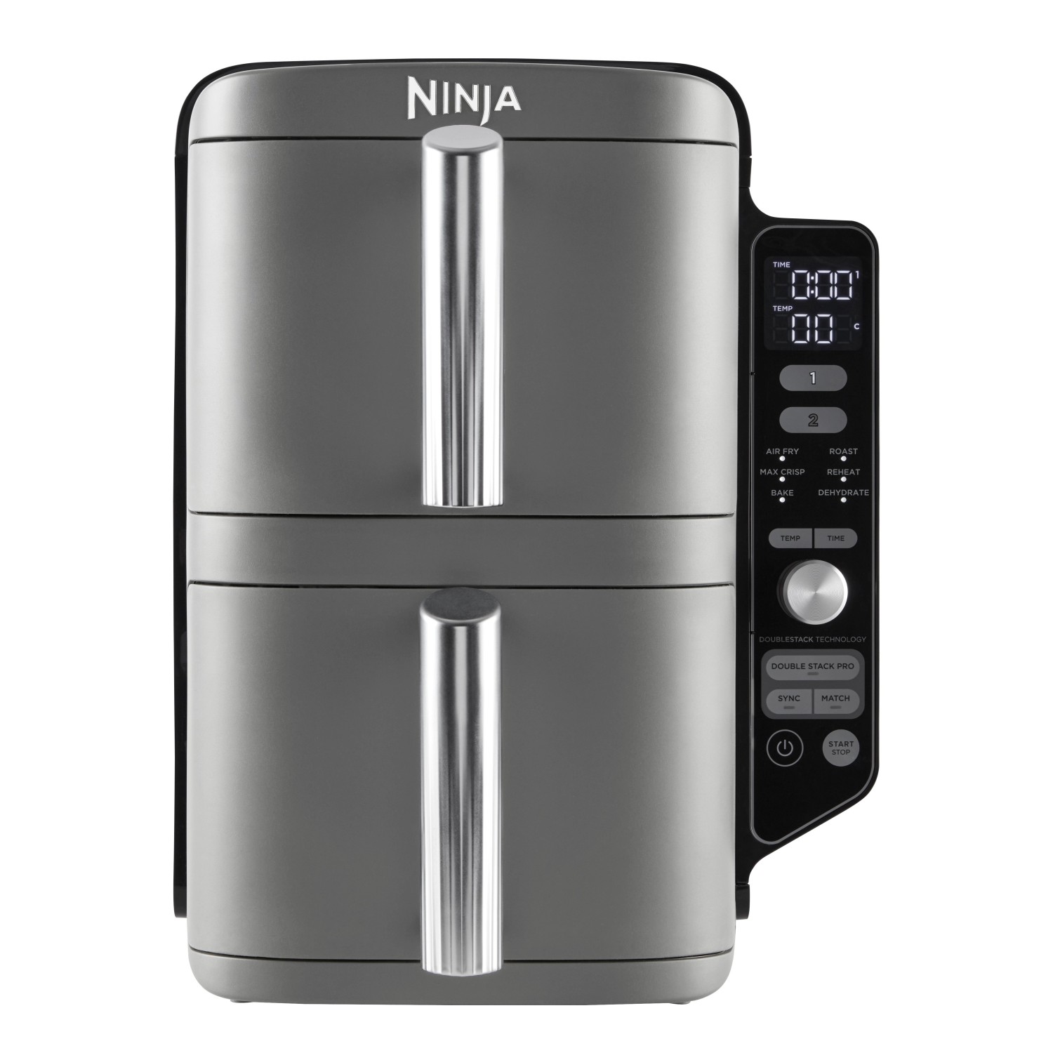 Ninja Heißluftfritteuse Double Stack XL SL400EU m. 2 Ebenen 9,5 l Grau günstig online kaufen