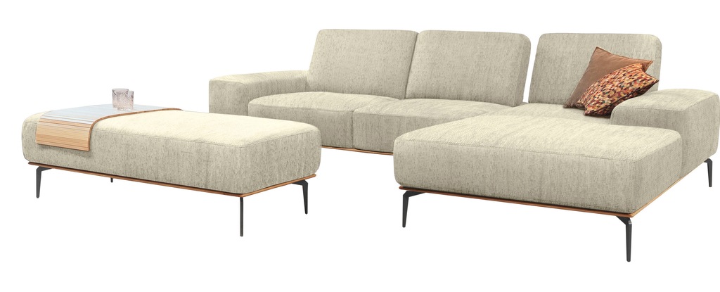 W.SCHILLIG Ecksofa "run, Designsofa mit tollem Sitzkomfort, bequem, L-Form" günstig online kaufen