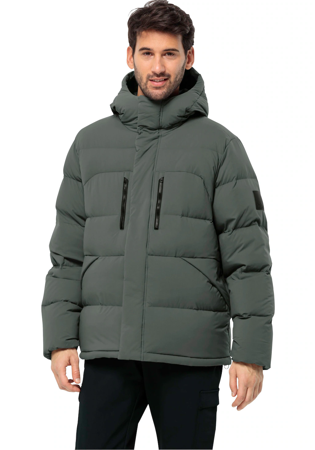 Jack Wolfskin Daunenjacke "ROEMERTOR JKT M", mit Kapuze, Wärmend, winddicht günstig online kaufen
