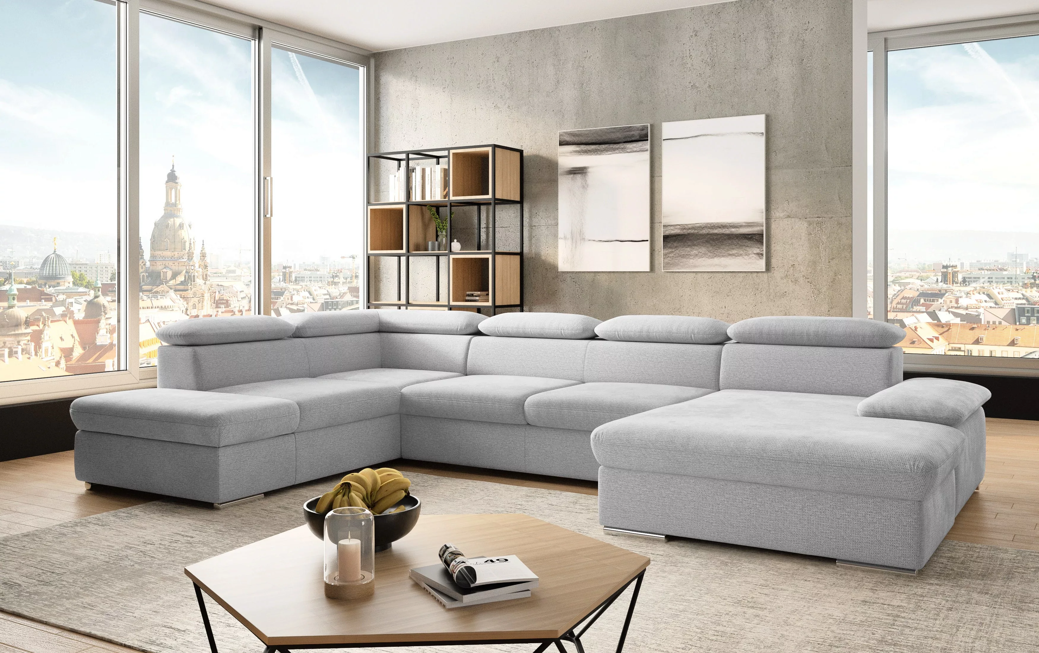 sit&more Wohnlandschaft "Valantine U-Form", inkl. Kopf- und Armteilverstell günstig online kaufen