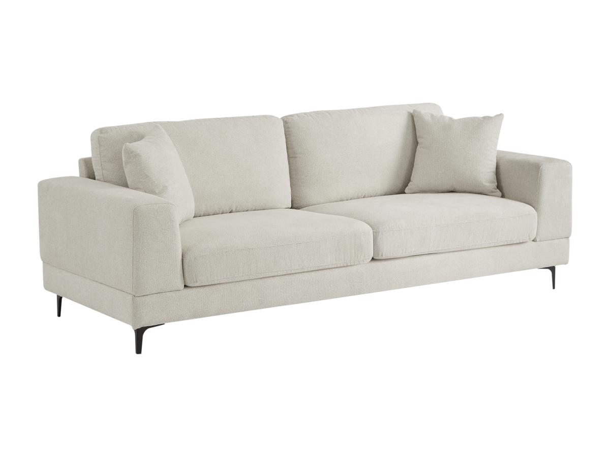 Sofa 3-Sitzer - Strukturstoff - Beige - JAMOLO günstig online kaufen