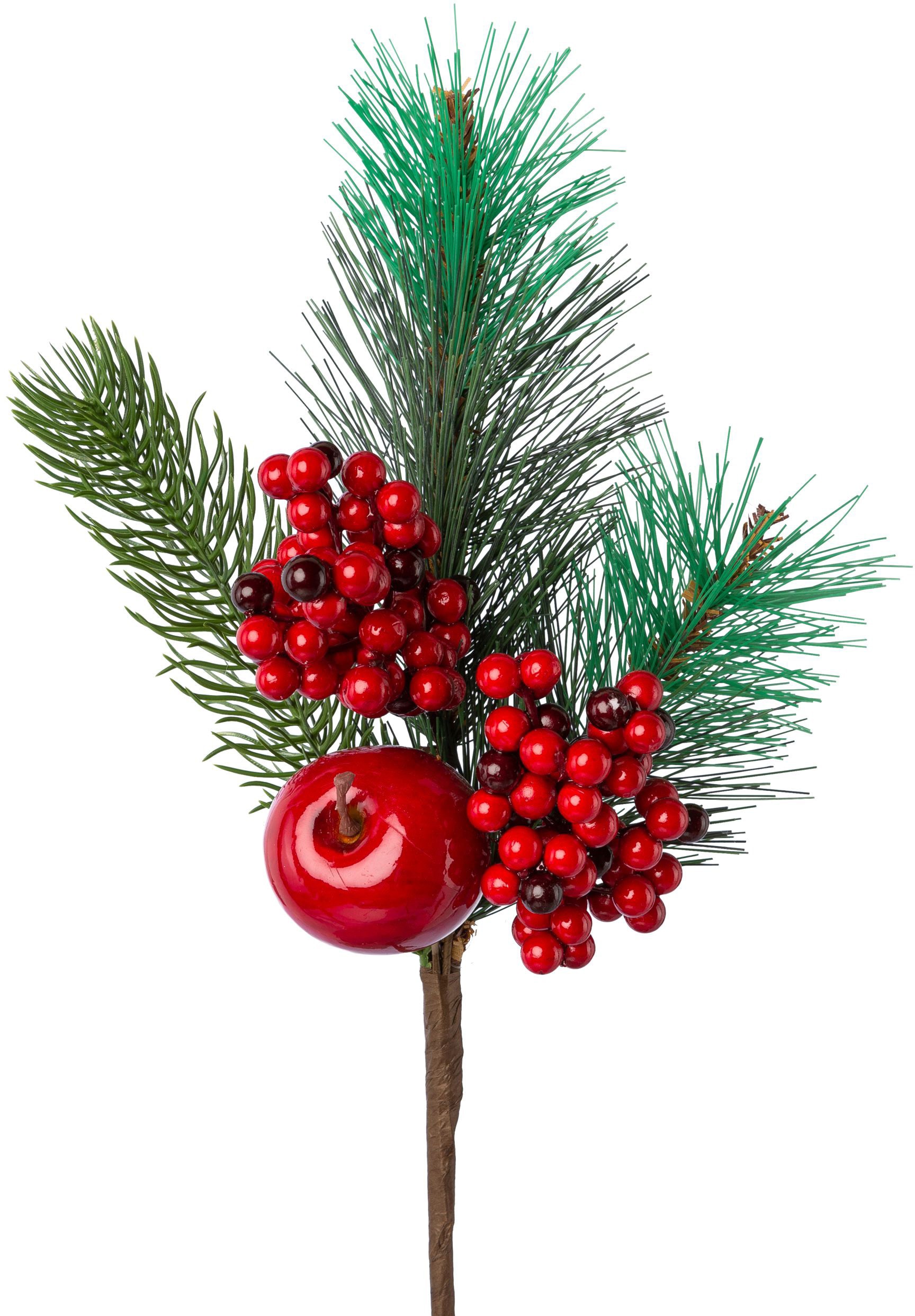 Creativ green Winterliche Kunstpflanze "Weihnachtsdeko", Zweig benadelt, de günstig online kaufen