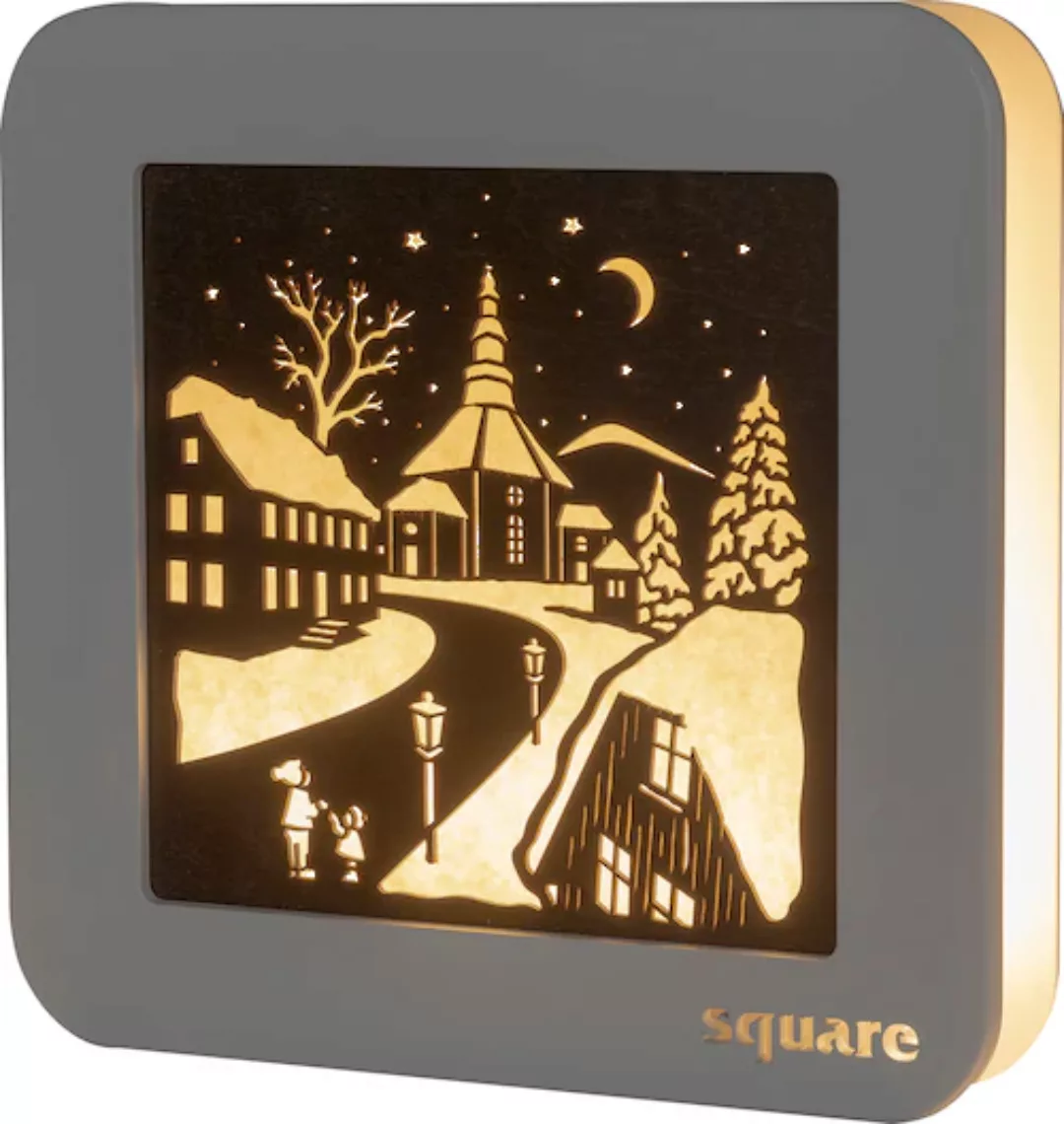 Weigla LED-Bild »Square - Standbild Seiffen, Weihnachtsdeko«, (1 St.) günstig online kaufen