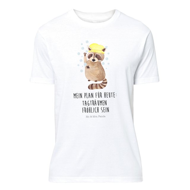 Mr. & Mrs. Panda T-Shirt Waschbär - Weiß - Geschenk, Herrn, Plan, gute Laun günstig online kaufen