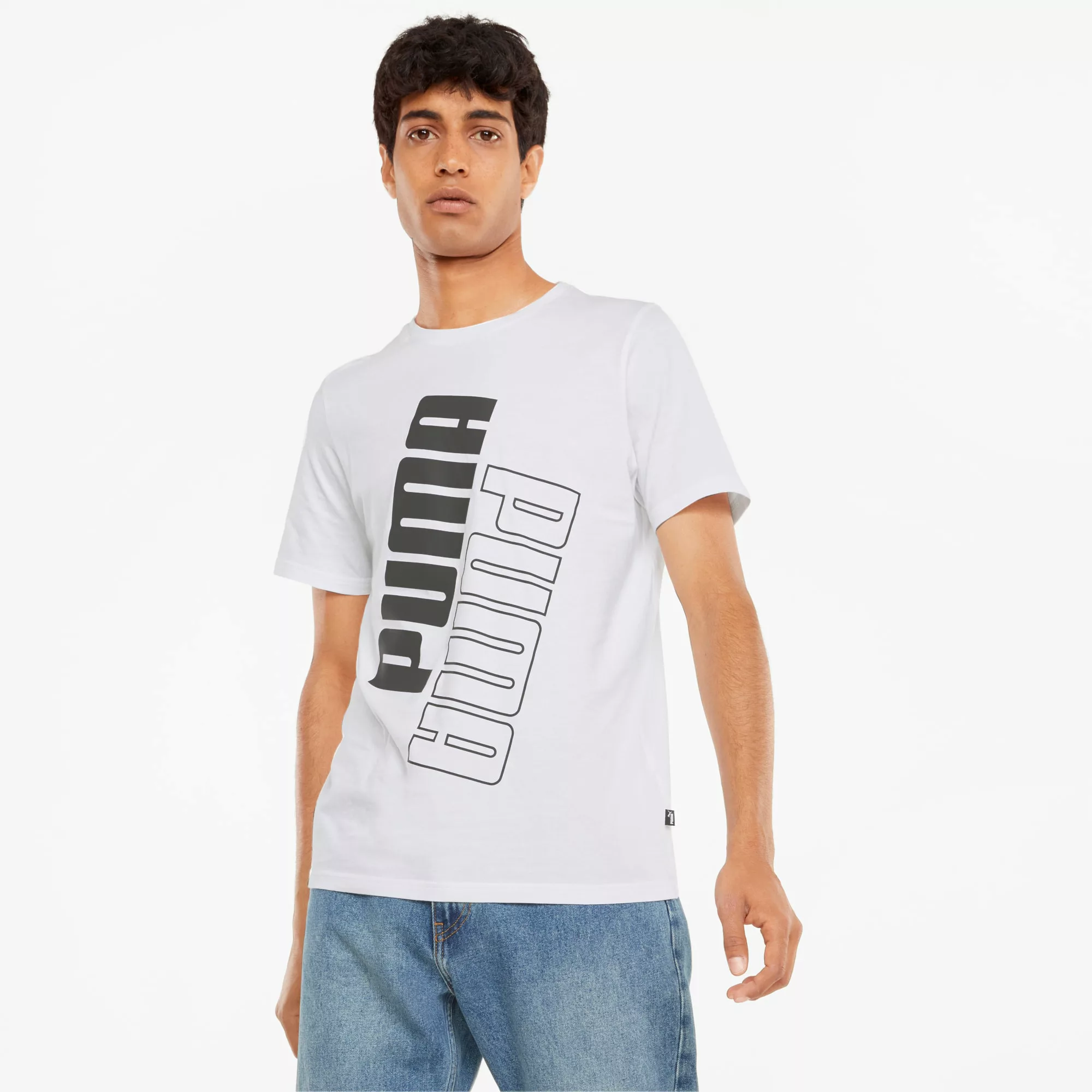 PUMA POWER Herren-T-Shirt | Mit Aucun | Weiß | Größe: XS günstig online kaufen