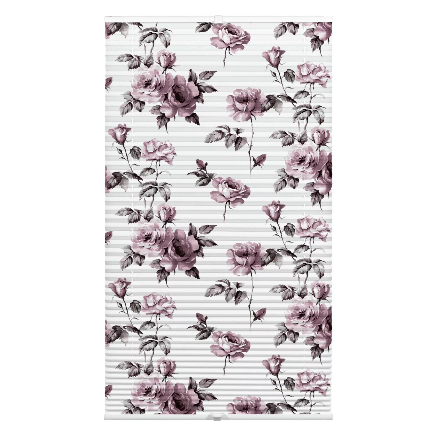 Wohnidee Plissee mit 2 Bedienschienen Rose 60 cm x 130 cm günstig online kaufen