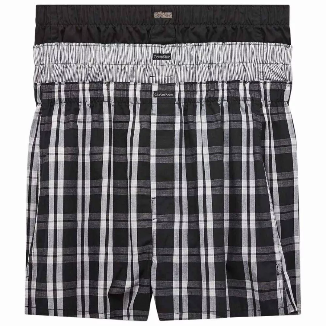 Calvin Klein Underwear Woven Boxer 3 Einheiten XL Black / Morgan Plaid / Mo günstig online kaufen
