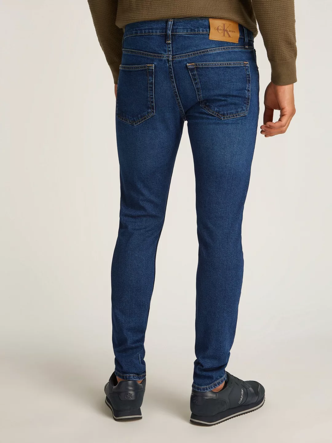 Calvin Klein Jeans Slim-fit-Jeans "SLIM TAPER", Coinpocket, Logostickerei günstig online kaufen