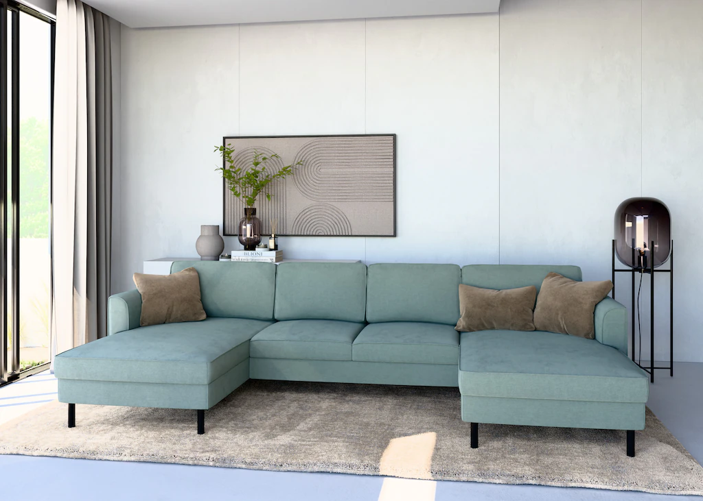 Home affaire Wohnlandschaft "Booster Couch wahlweise mit Schlaffunktion und günstig online kaufen