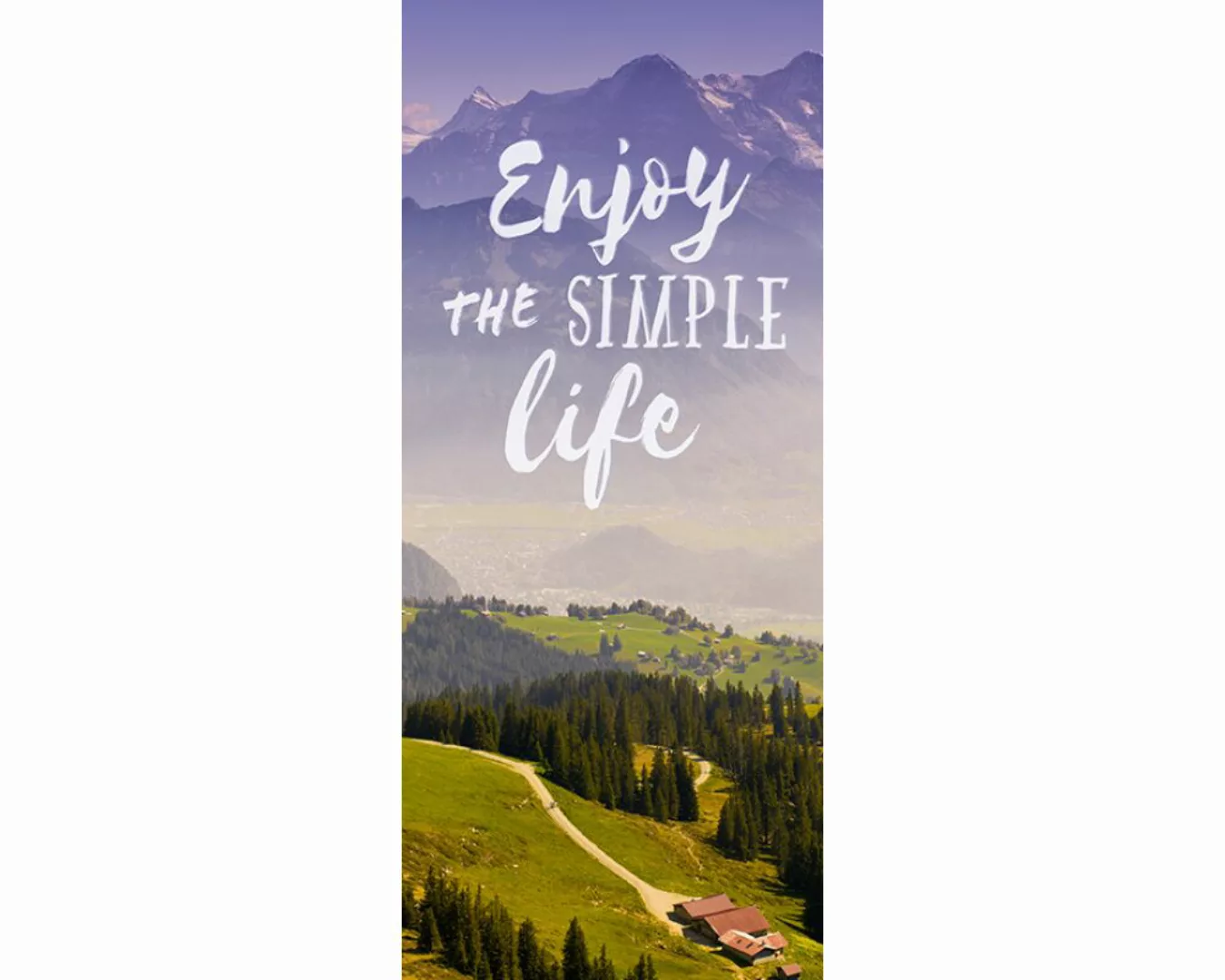 Trtapete "Enjoy life" 0,91x2,11 m / selbstklebende Folie günstig online kaufen