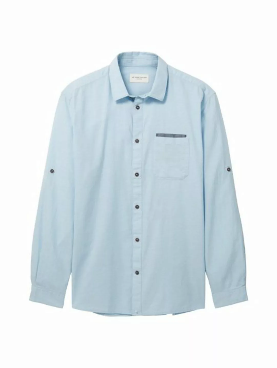 TOM TAILOR Langarmhemd, aus feiner Chambray-Qualität günstig online kaufen