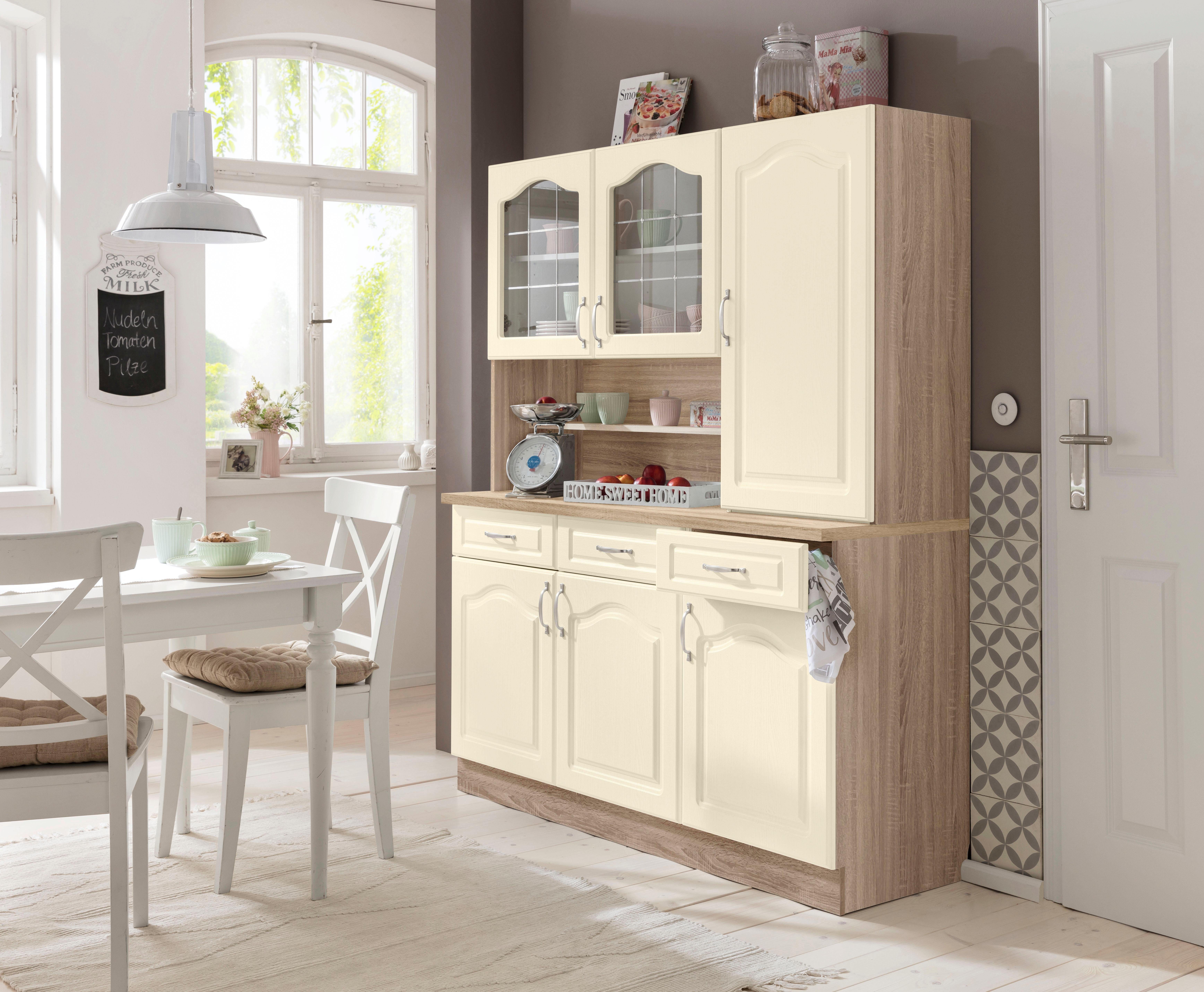 wiho Küchen Küchenbuffet "Linz", 150 cm breit, in Landhaus-Optik günstig online kaufen
