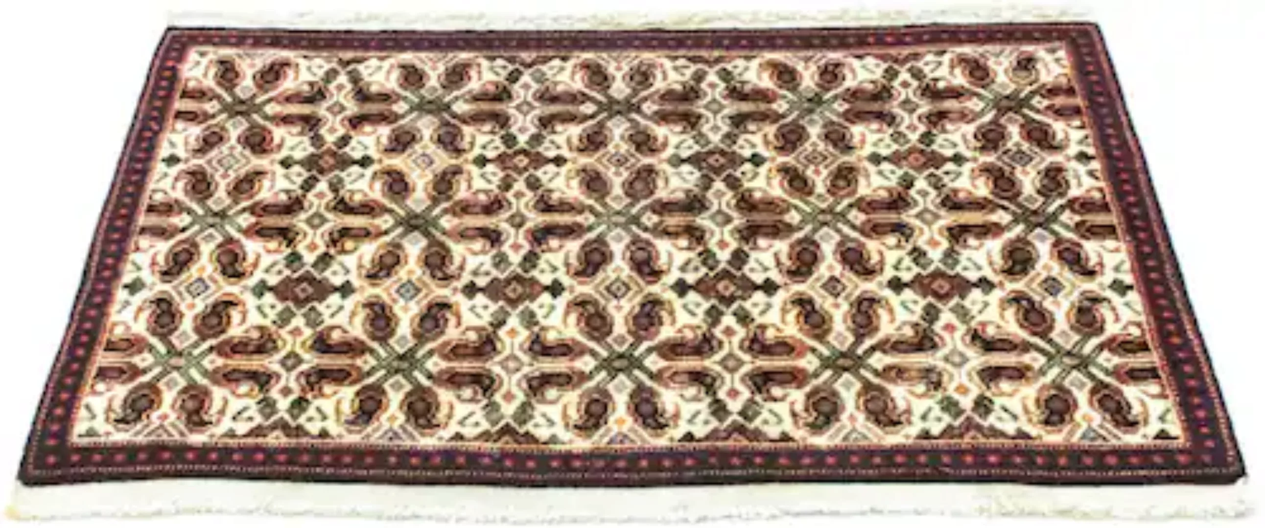 morgenland Wollteppich »Sarough Teppich handgeknüpft beige«, rechteckig günstig online kaufen