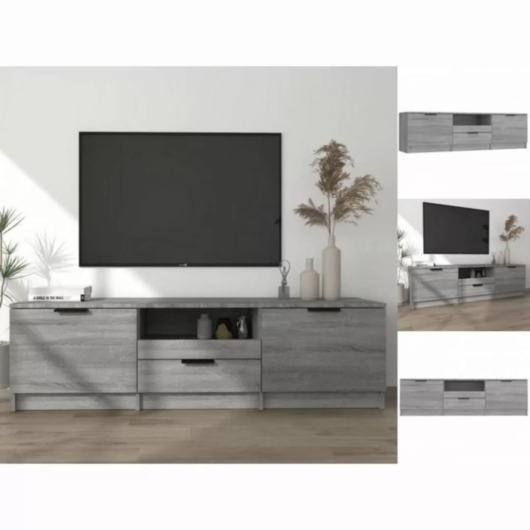 vidaXL TV-Schrank TV-Schrank Grau Sonoma 140x35x40 cm Holzwerkstoff Lowboar günstig online kaufen