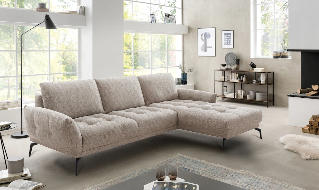 exxpo - sofa fashion Ecksofa "NICEA erstklassiger Sitzkomfort", In hochwert günstig online kaufen