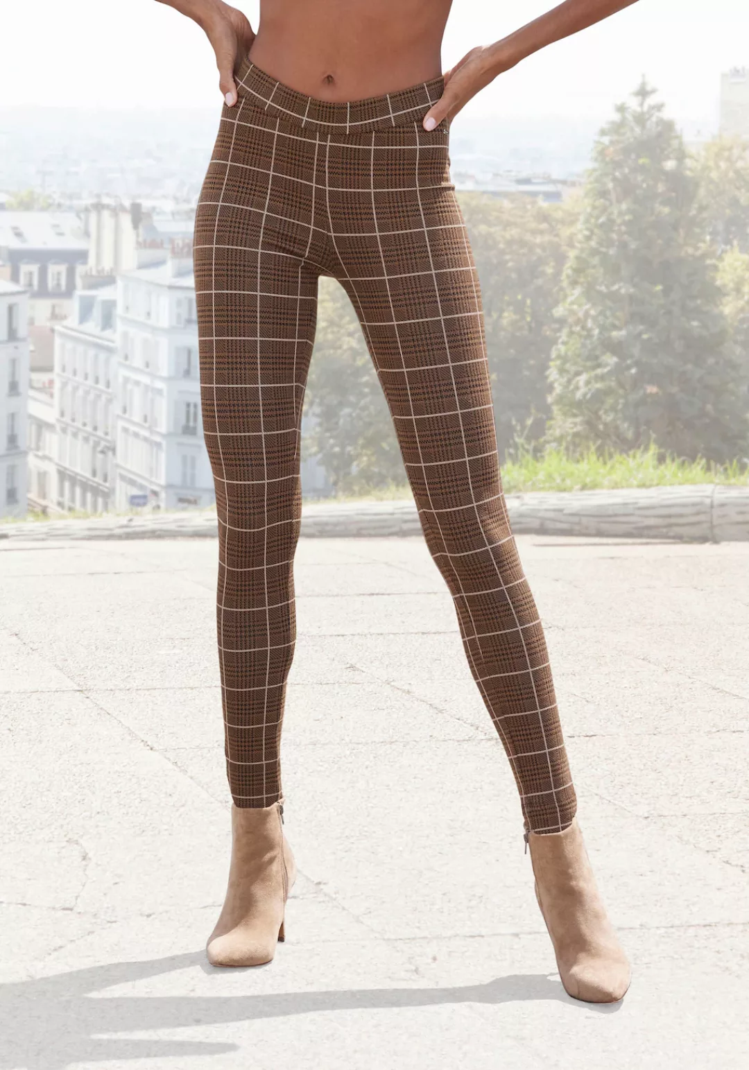 LASCANA Leggings, mit Ajour Strickmuster günstig online kaufen