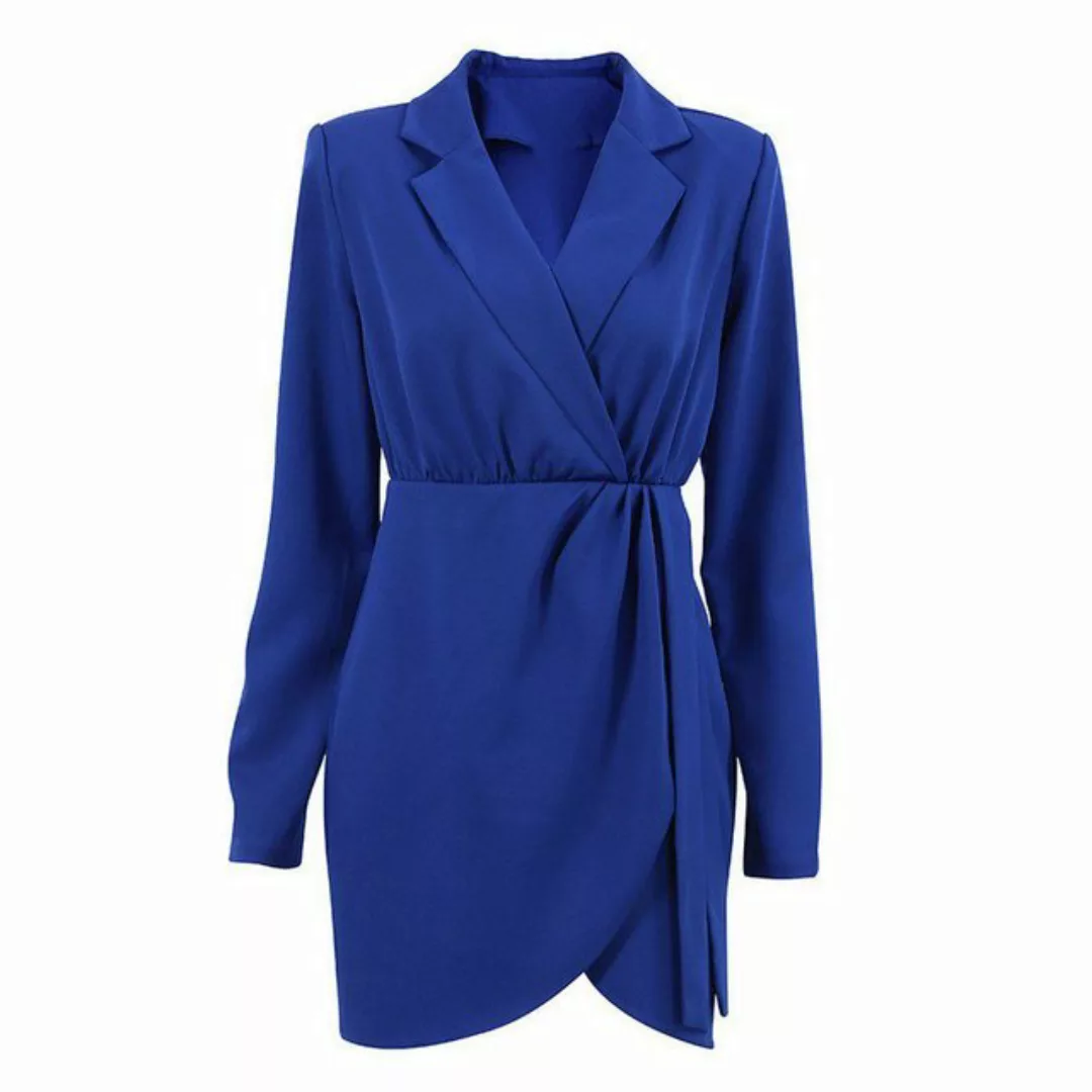 AFAZ New Trading UG Blusenkleid Damen kleid einfarbig Hemdkleid Freizeitkle günstig online kaufen