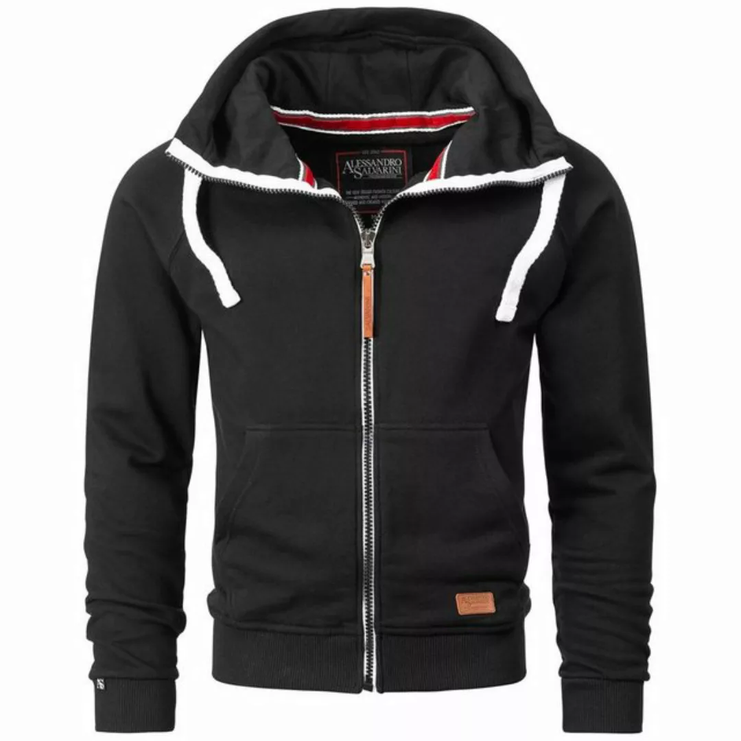 Alessandro Salvarini Sweatjacke ASParma Sweatjacke mit zwei farbigem Reißve günstig online kaufen