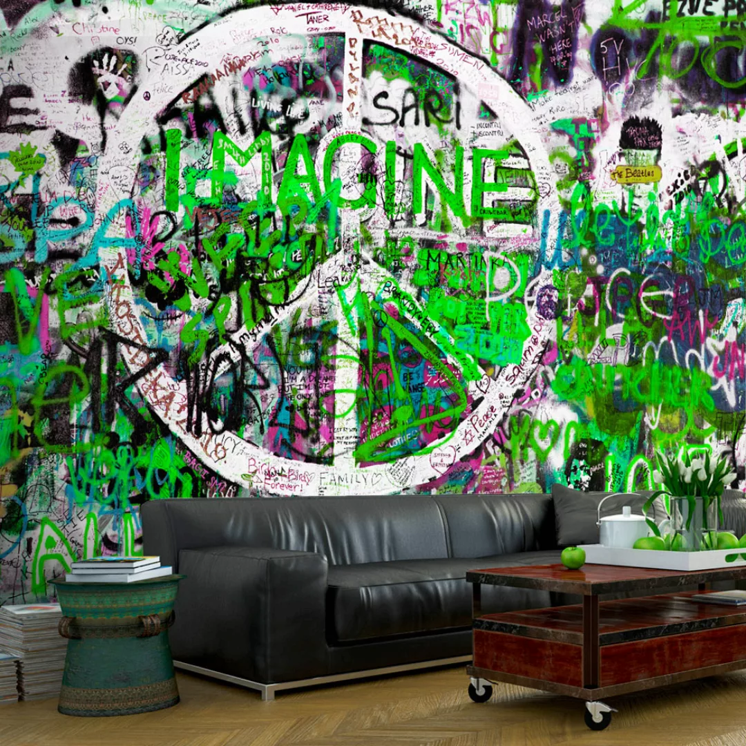 Fototapete - Green Graffiti günstig online kaufen