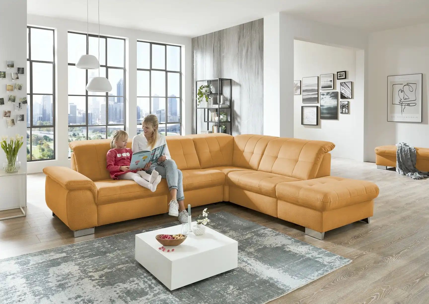 Lounge Collection Ecksofa  Inka ¦ gelb ¦ Maße (cm): B: 295 H: 85 T: 247.0 P günstig online kaufen