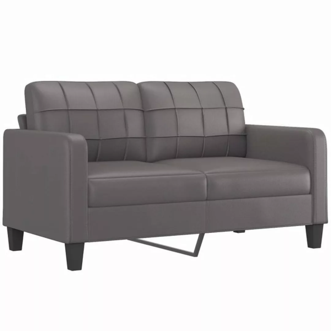 vidaXL Sofa 2-Sitzer-Sofa Couch Grau 140 cm Kunstleder günstig online kaufen