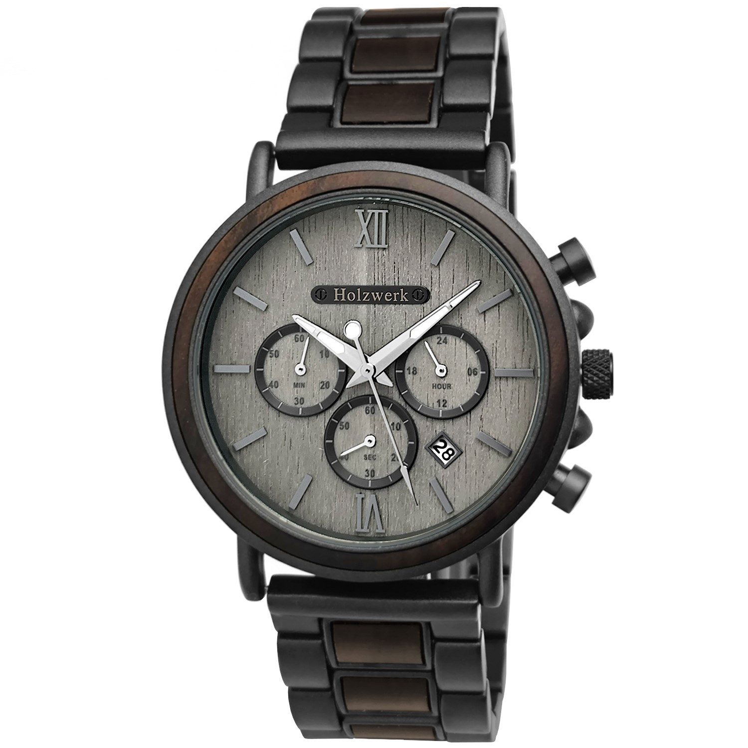 Holzwerk Chronograph LAHNSTEIN Herren Edelstahl & günstig online kaufen