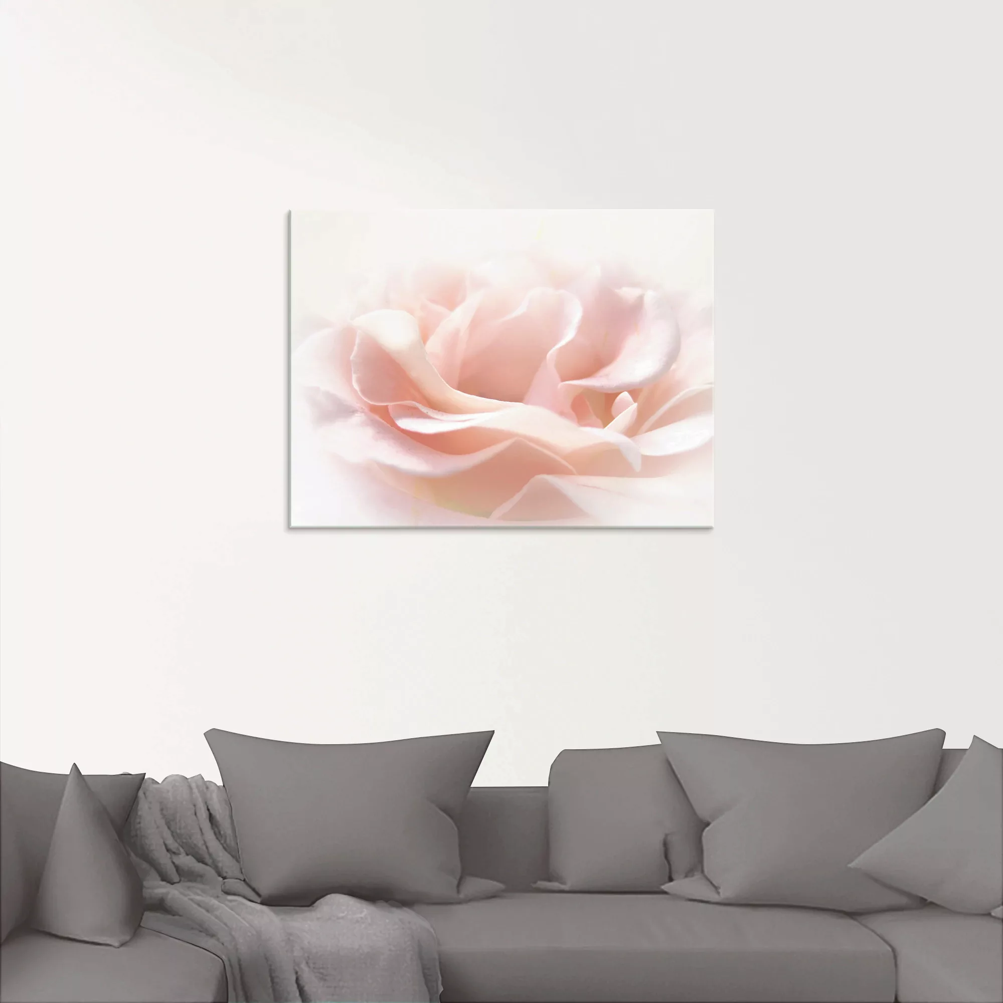 Artland Glasbild »Rose I«, Blumen, (1 St.) günstig online kaufen