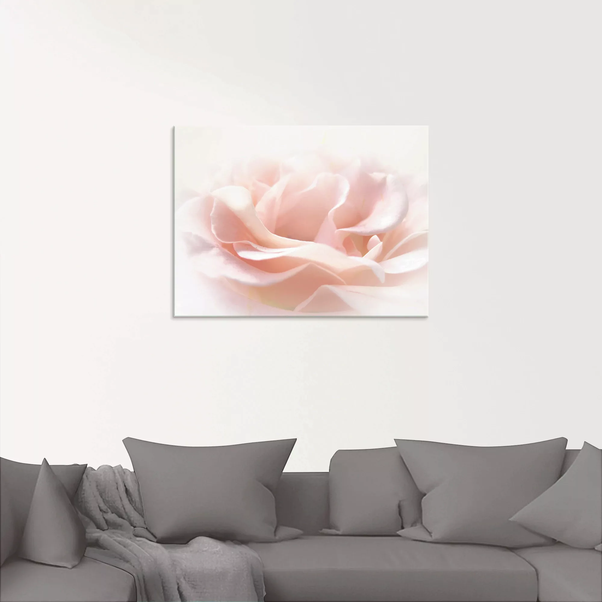 Artland Glasbild "Rose I", Blumen, (1 St.), in verschiedenen Größen günstig online kaufen