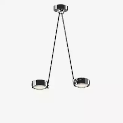 Occhio Sento Soffitto Due 60 Up D Deckenleuchte LED 2-flammig, Kopf chrom g günstig online kaufen