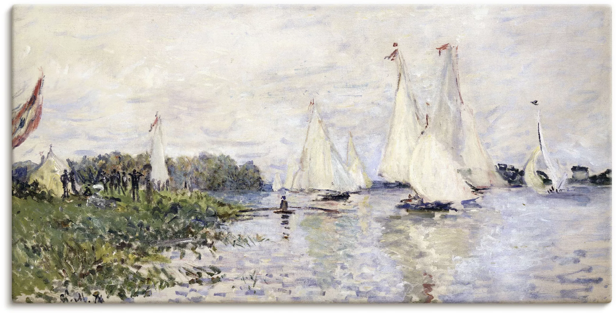 Artland Leinwandbild »Regatta in Argenteuil. 1874«, Gewässer, (1 St.), auf günstig online kaufen