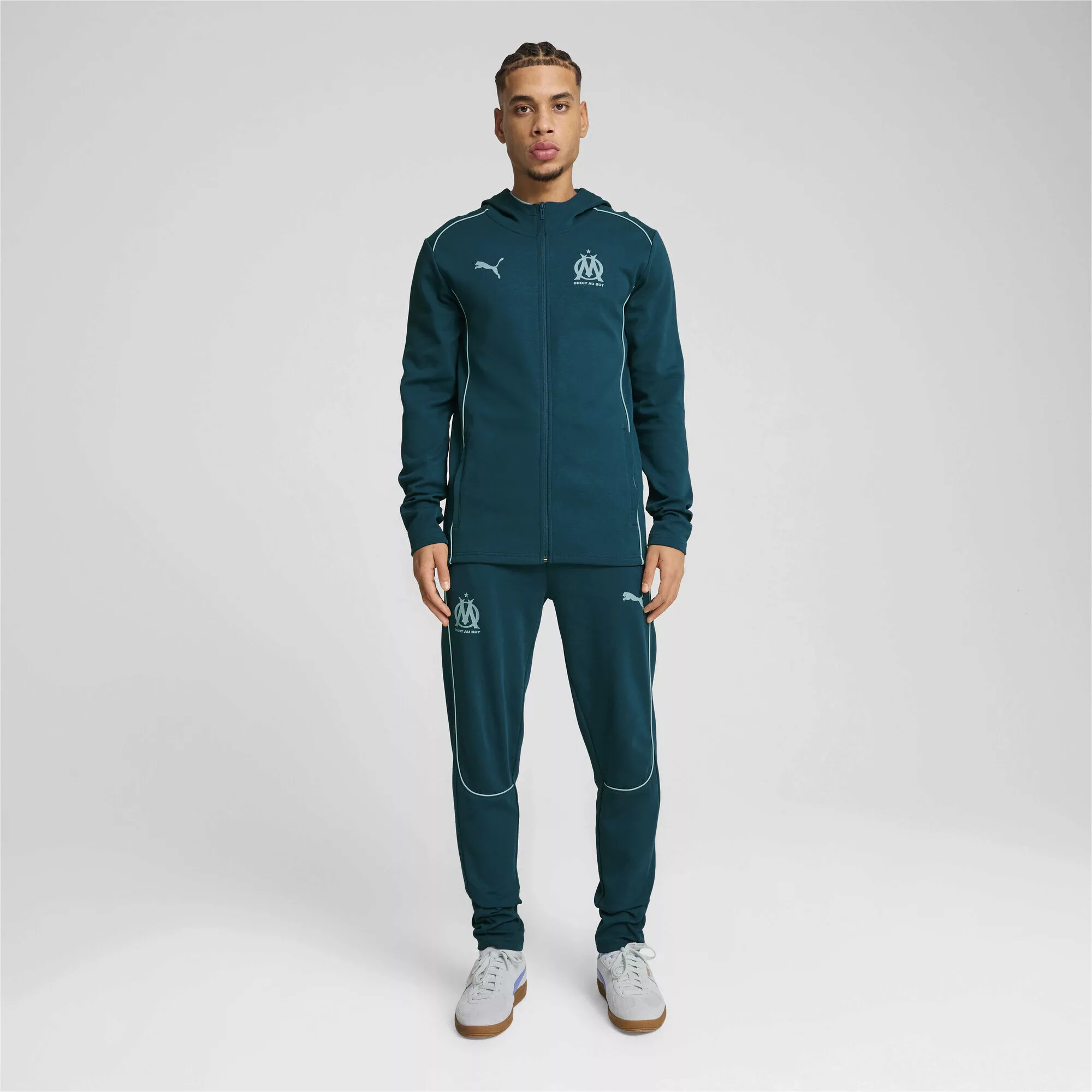 PUMA Sweatjacke "Olympique de Marseille Casuals Kapuzenjacke Herren" günstig online kaufen