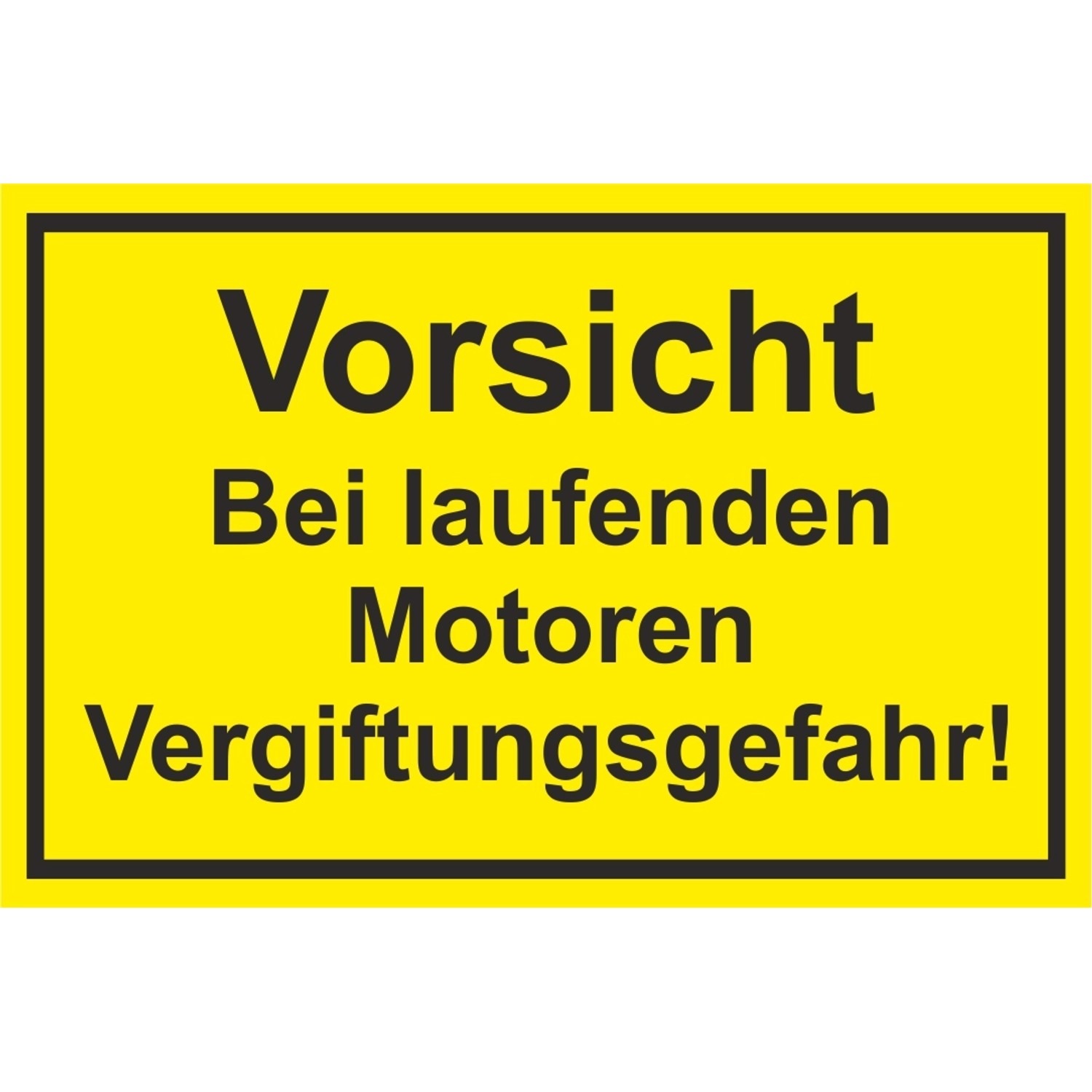 Warn- und Hinweissschild Vorsicht bei laufenden Motor... 30 cm x 20 cm PST günstig online kaufen