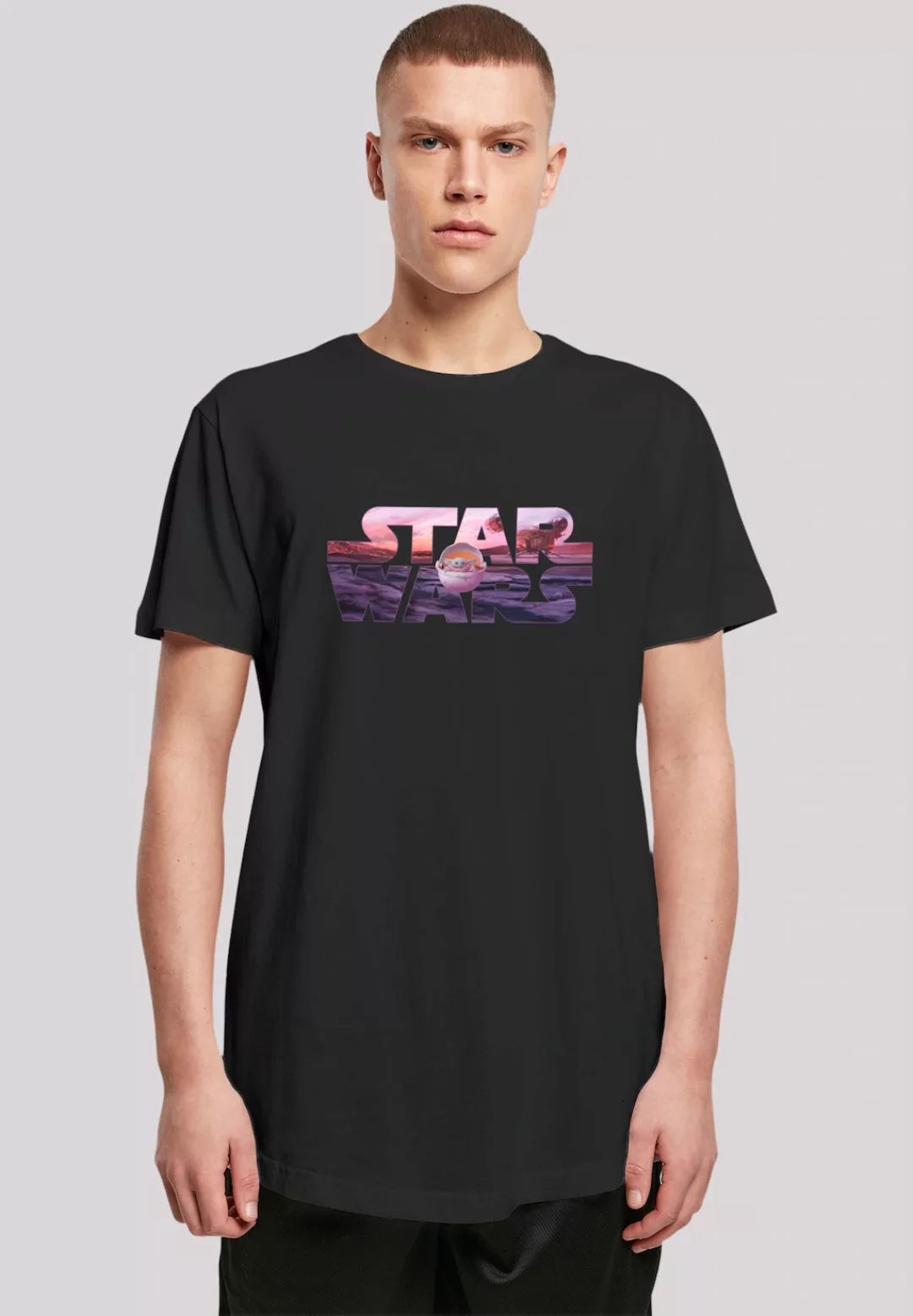 F4NT4STIC T-Shirt "Star Wars The Mandalorian Child Ride The Sky" günstig online kaufen