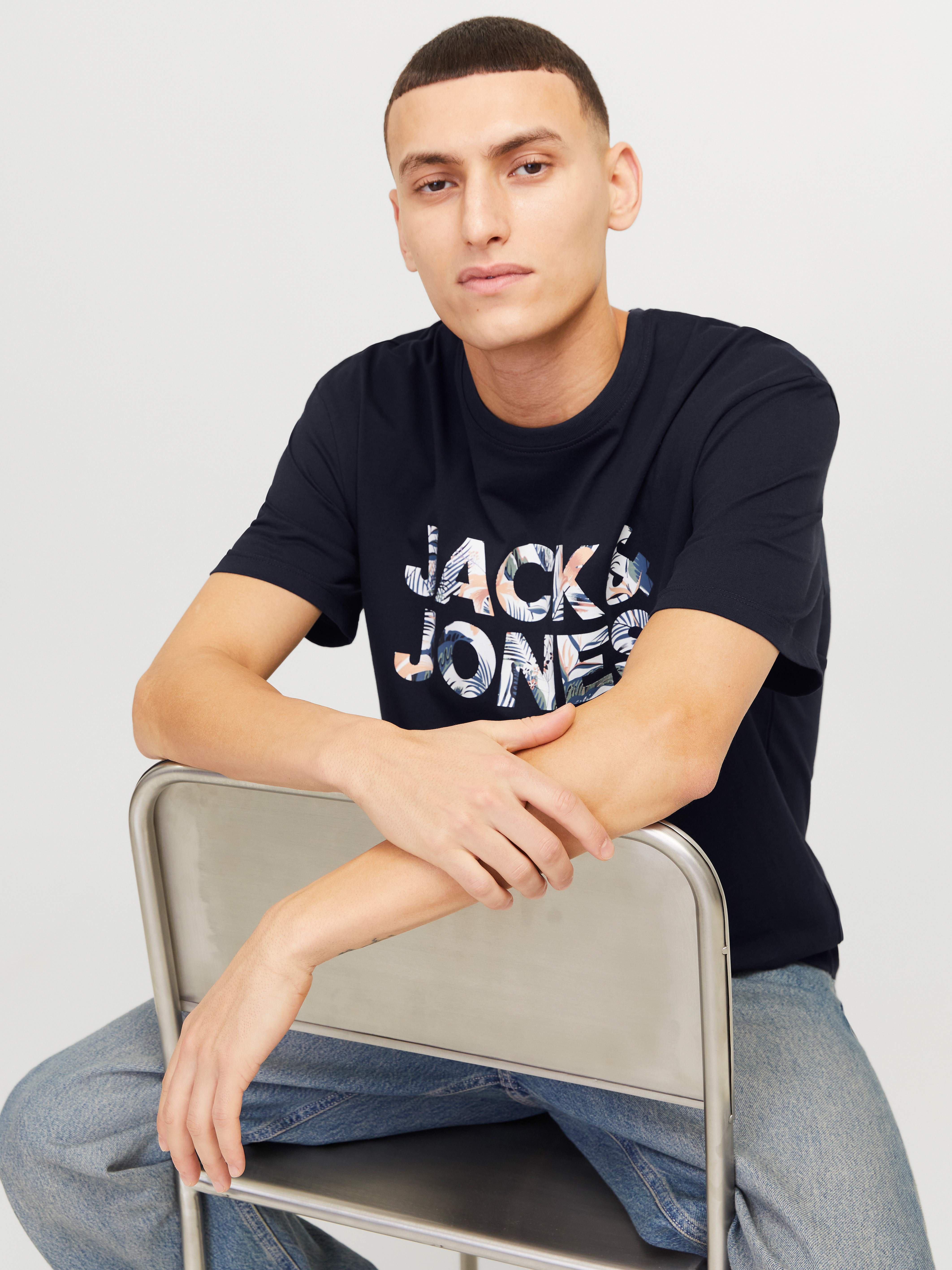 Jack & Jones Rundhalsshirt "JJEBRYAN CORP LOGO TEE SS O-NECK NOOS", mit Log günstig online kaufen