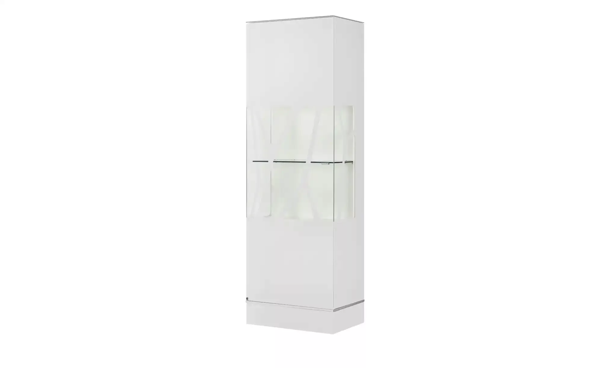 LEONARDO Vitrine  Cube ¦ weiß ¦ Maße (cm): B: 63 H: 192 T: 42.0 Schränke > günstig online kaufen