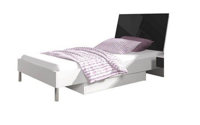 JVmoebel Kinderbett Kinderzimmer Bett Einzelbett Jugendzimmer Schwarz Holz günstig online kaufen