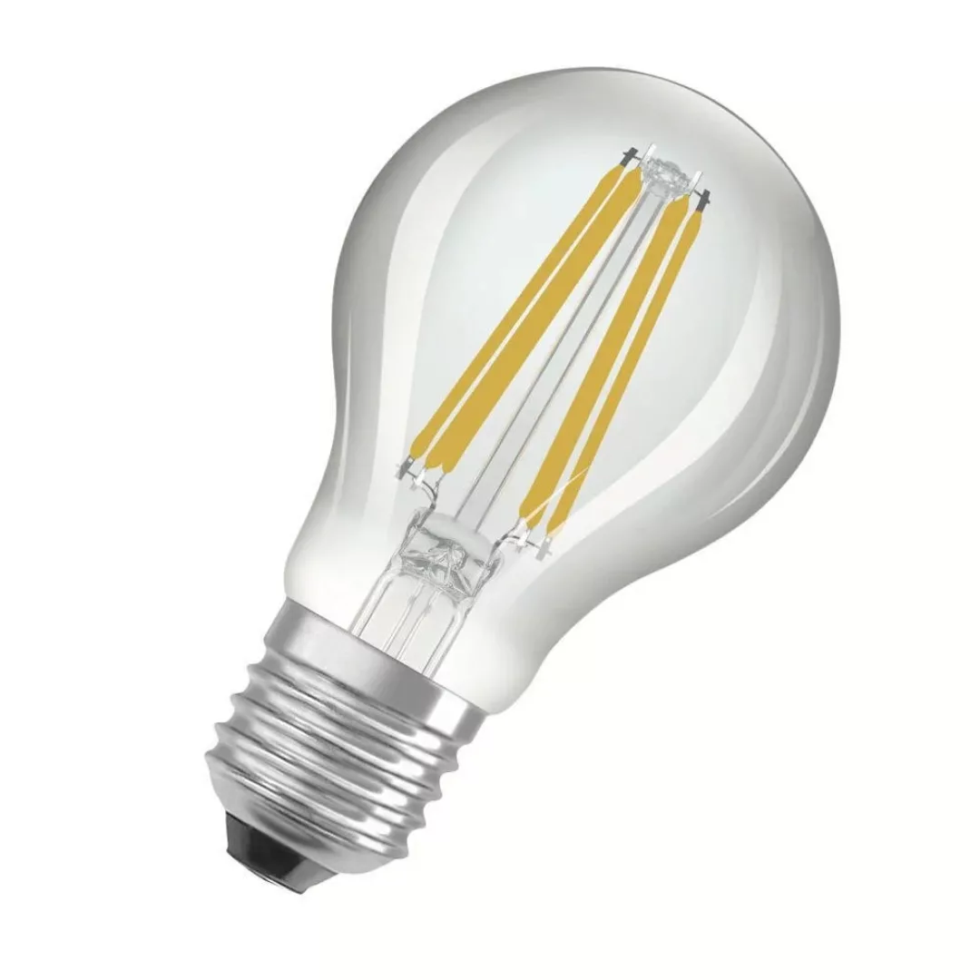 Osram LED Lampe ersetzt 75W E27 Birne - A60 in Transparent 5W 1055lm 3000K günstig online kaufen