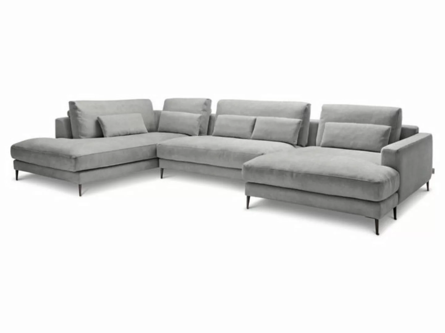 SANSIBAR Living Polsterecke Polsterecke SANSIBAR RÖMÖ U-F 223x170 cm silber günstig online kaufen