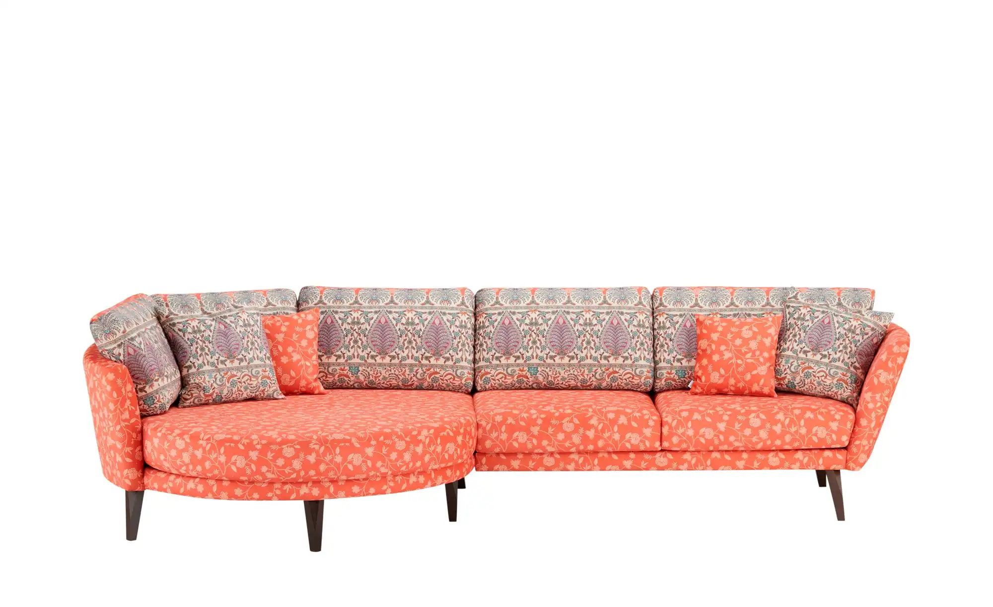 bassetti by SCHRÖNO Ecksofa  Livorno ¦ rot ¦ Maße (cm): B: 338 H: 88 T: 150 günstig online kaufen