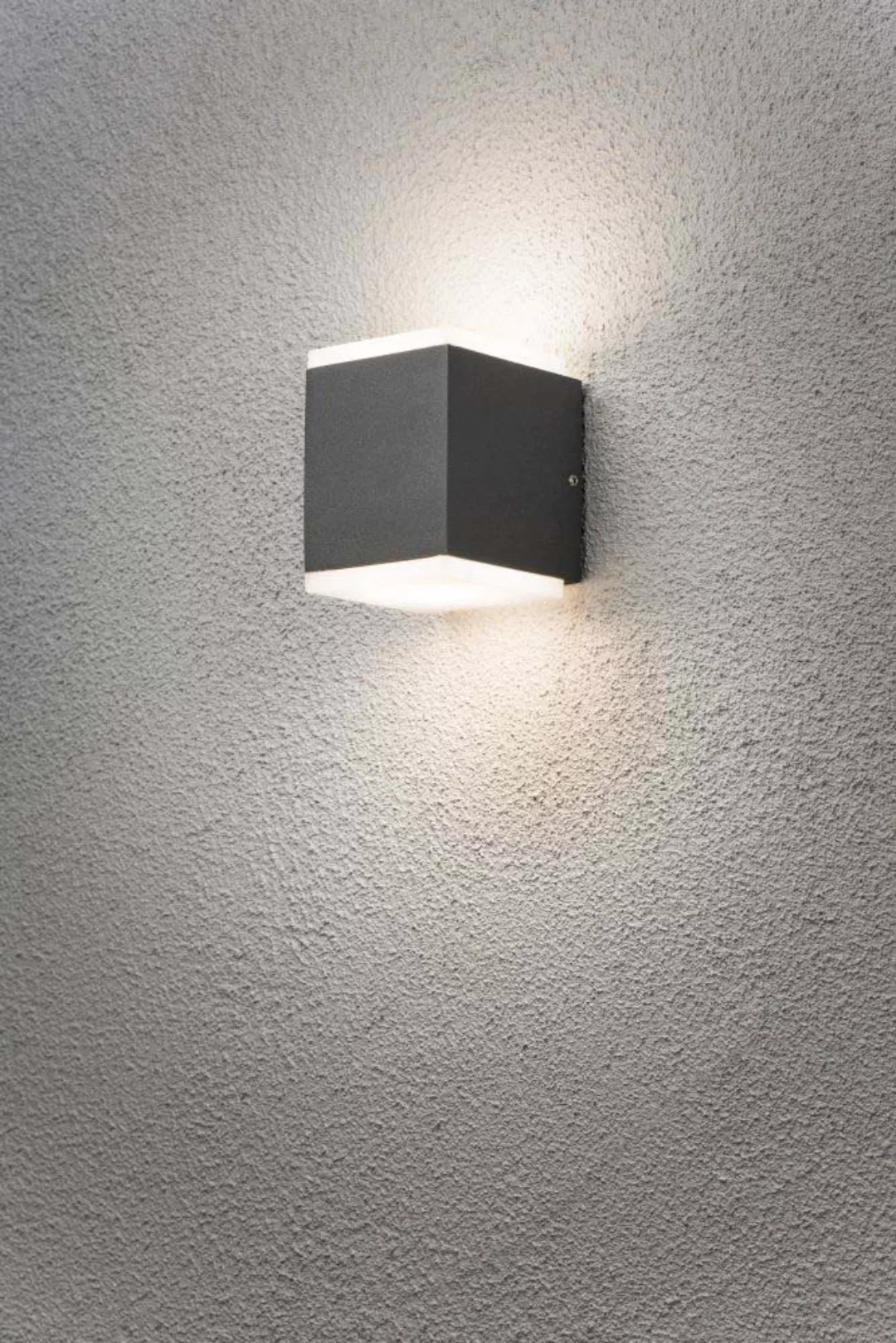 Gnosjö Konstsmide AL LED-Wandleuchte anthrazit 7991-370 günstig online kaufen