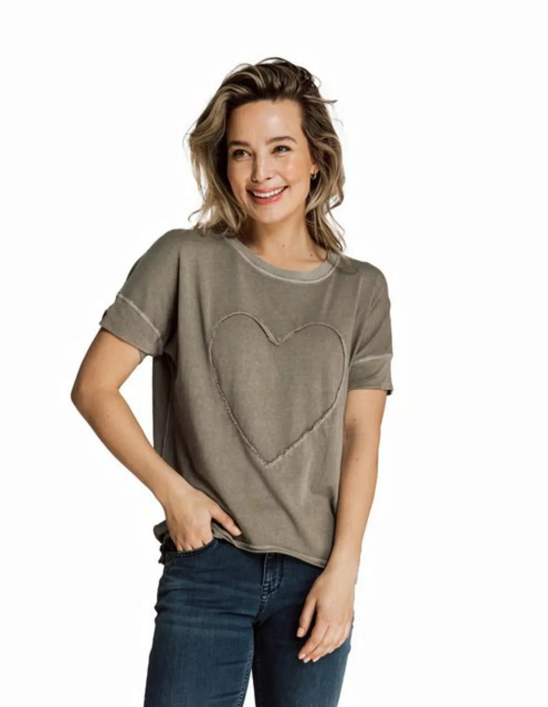 Zhrill T-Shirt T-Shirt ZHRAHEL APPLI Grün (0-tlg) günstig online kaufen