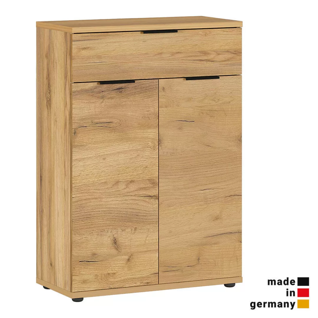 Garderobe Schuhschrank RABAT-01 in Navarra Eiche Nb., B/H/T: ca. 75/108/37 günstig online kaufen